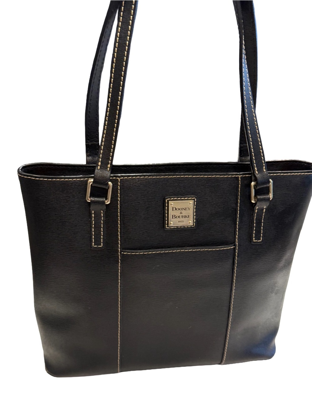 Dooney & Bourke Lexington BLACK  Pebble Leather tote / shoulder bag EUC